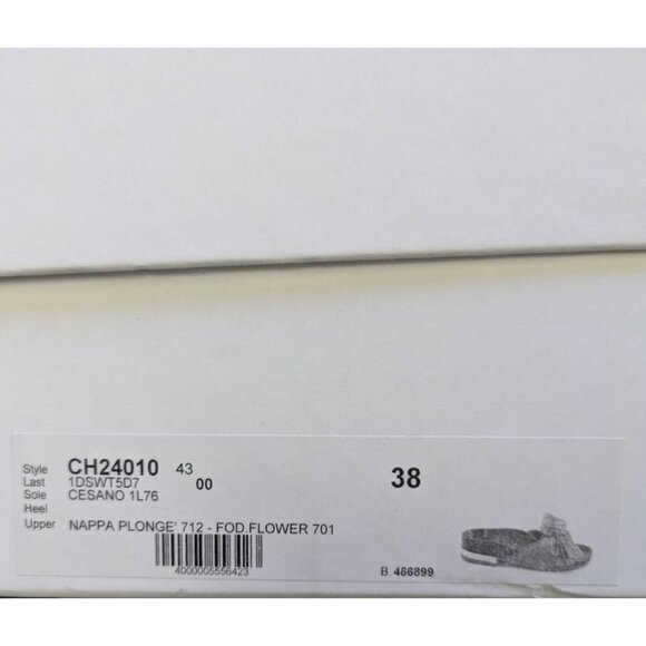 Chloé Emily Knotted Bow Leather Slide Flats Blue EU38 - Picture 9 of 10